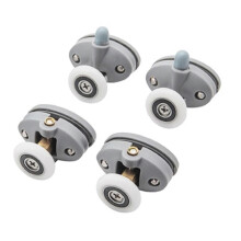 Shower Door Runner Wheels, Plastic Pulleys Sliding Door Rollers for Shower Cabin Bathr