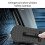 (B Red)Multifunction Car Doorstep Foldable Emergency Window Breaker Auto Latch Hook Foot Pedal 5
