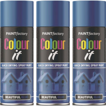 3 x 400ml Beautiful Blue Gloss Spray For Car Van Bike Aerosol Paint