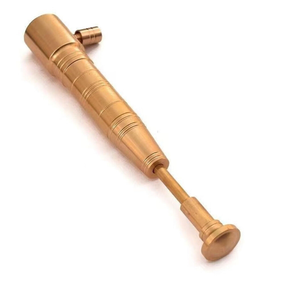 Vintage Torch Lighter Retro Brass Refillable Kerosene Trench Design Windproof Flame Large Grip