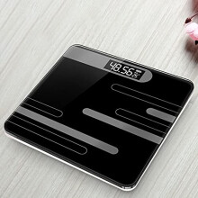 Digital Bathroom Scale with Clear LCD Display, Slim Design and Durable Glass Surface for Accurate Weight Tracking