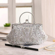 (B6) Fashion Women's Bag Rose Flower Solid Color Handbag Casual Evening Party Wedding Handbags Luxury Women Clutch Bag