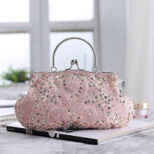 (B2) Fashion Women's Bag Rose Flower Solid Color Handbag Casual Evening Party Wedding Handbags Luxury Women Clutch Bag