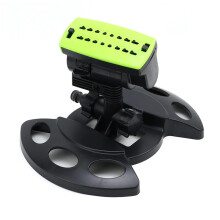 Automatic Garden Sprinkler with 16 Nozzles, Dual Spray Modes and WideAngle Watering for Lawn and Flowers