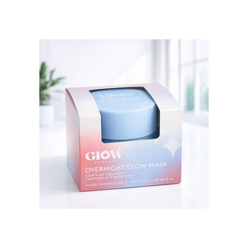 Glow Overnight Glow Mask 50ml + Collagen for Radiant & Smooth Skin