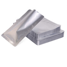 Resealable Mylar Bags Aluminum Foil Food Storage Pouches Silver Pack of 100, Vacuum Heat Seal Barrier