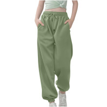 Boys Girls Sweatpants Baggy High Waist-matcha green 3Years