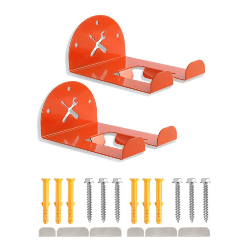 Wall Mounted Trimmer Holder Rack For Organizing Garage-2PCS