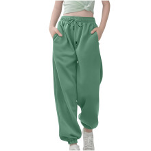Boys Girls Sweatpants Baggy High Waist Bottom-mint green 7Years