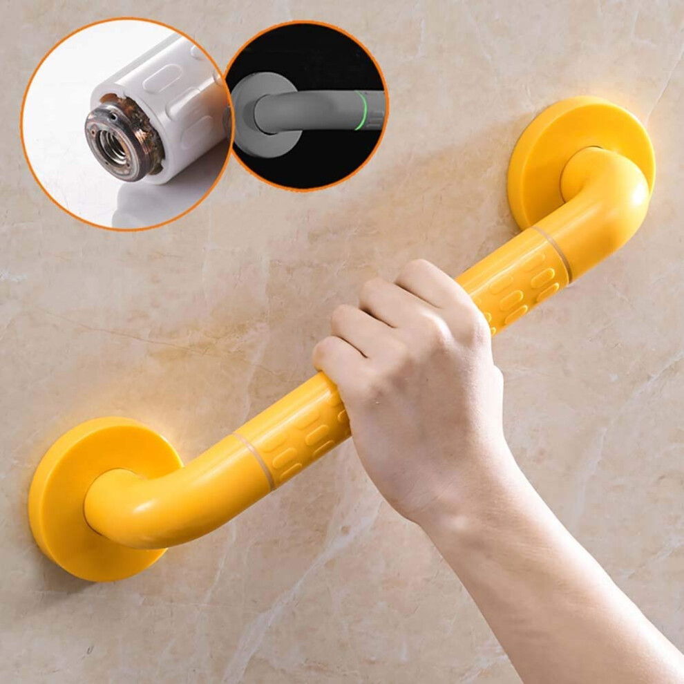 White/Yellow Bathroom Grab Bar Anti Skid Ergonomic Grip Stainless Steel Handrail For Elderly Toilet Shower