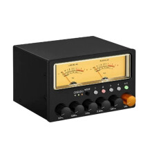 4-Weg Audioschakelaar/Splitter HiFi 5-Bands Stereo Equalizer/Voorversterker met VU-Meter - Amerikaanse Stekker