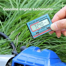 Digital Tachometer Chainsaw Tachometer Tach Gauge Large Screen Display Pulse Speedometer for Chain Saw Lawn Motorcycle