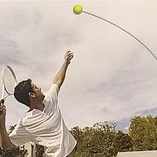 Portable Tennis Trainer, Concentration Booster with Elastic Rope Compatible with Stable Base Training Sessions 2