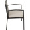 Seconique Cedar 4Pc Garden Set - Grey Fabric/Black Glass 9