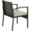 Seconique Cedar 4Pc Garden Set - Grey Fabric/Black Glass 13