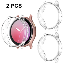 stk. kompatibelt med Galaxy Watch Active2 40 mm, TPU-skærmbeskytter, der dækker hele vejen rundt