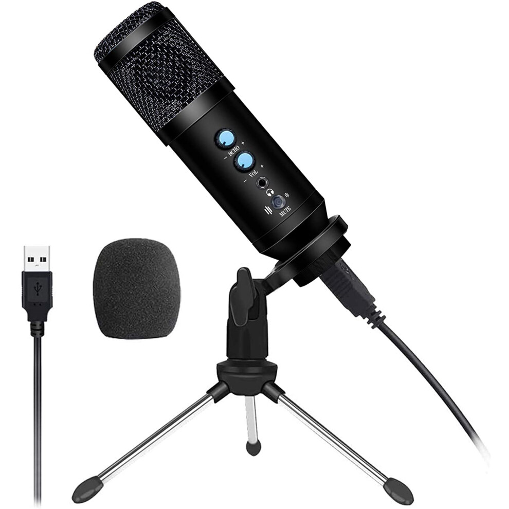 Professional Usb Microphone With Noise Cancelling Technology, Cardioid Pickup & Real-Time Monitoring, Quick Mute For Flawless Streaming & Po 3545974774078