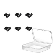 6-pack dammproppar kompatibla med iPhone 14 13 12 11 dammproppsskyddskåpa skyddar laddningen dammskydd laddningsportskydd med iPhone
