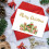 Christmas Card Gold Red Envelope Sticker Set 4