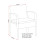 Seconique Cedar 4Pc Garden Set - Grey Fabric/Black Glass 17