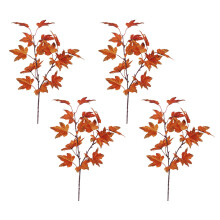 Planta de hoja de arce roja, enredadera de hoja de arce de otoño, decoración de pared para el hogar, cocina, jardín, oficina y bodas.