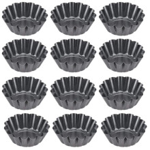 Set di stampi per brioche per cuochi casalinghi, in acciaio al carbonio resistente e antiaderente, mini stampi riutilizzabili perfetti per c