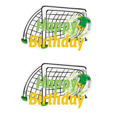 Champion's Choice, Soccer Happy Birthday Cake Topper, Glitter Black Décor That TransCompatible withms Ordinary Moments Into UnCompatible wit