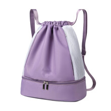Drawstring Backpack String Bag With Shoes Compartment, Drawstring Bags For Men Women Gym Yoga Shopping Swim