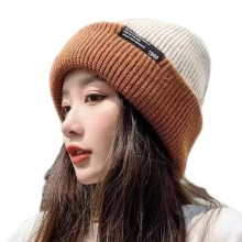 Slouchy-pipo, unisex-hihattu, yksivärinen kallo-neulepipo miehille ja naisille, kaksikerroksinen talvilämpöhattu, kelkkapipo