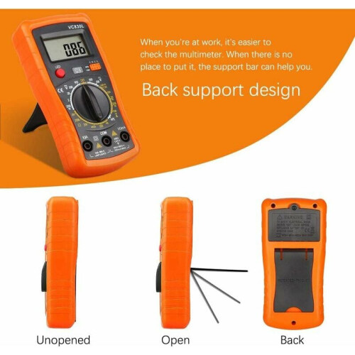Precision Digital Multimeter, Automatic Power-off with High Precision Capacitance Measurement, Diode Test Function Compatible with Laborator 2