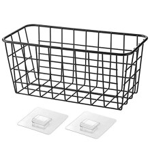 Maalaistalon sisustuslankakorit, kannettava järjestäjä kylpyhuoneeseen ja keittiöön, vahva liima, 14,1" x 11" x 6,1", kertakäyttöinen liima,