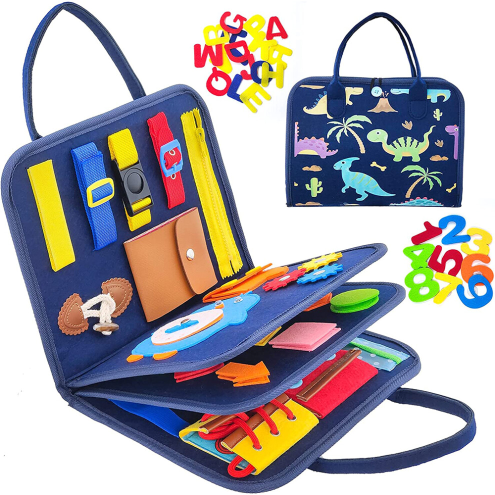 Safe &amp; Portable Montessori Toy Compatible with 1-4 Year Olds, Fine Motor Skills Development Sensory Board with Educational Activities, N-image-OPC-PT6R8JM-NEW
