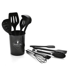 Conjunto de utensílios resistentes ao calor, conjunto de espátulas de silicone para culinária profissional, utensílios de cozinha com design