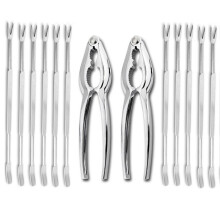 Ensemble de 12 casse-crabes et homards « Délice des amateurs de fruits de mer », quantité : 12 pièces, design ergonomique pour une prise en