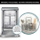 High-Efficiency Dishwasher Utensil Rack Basket, Universal Replacement Compatible with Convenient Cutlery Storage, Easy Installation, Durable 5