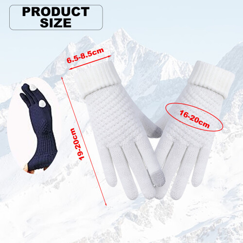 st vinterhandskar med pekskärm stickade handskar med elastisk manschett och varma vinterhandskar 1