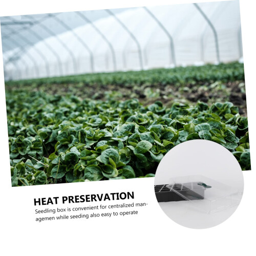 3pcs Seed Starter Tray with Transparent Lid, Stackable Hydroponic Germination Kit for Seedlings and Sprouts – Black 2