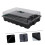 3pcs Seed Starter Tray with Transparent Lid, Stackable Hydroponic Germination Kit for Seedlings and Sprouts – Black 5