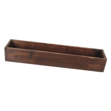 Wooden Planter Box Rustic Flower Box, Large Rectangular Wood Planter for Garden Patio Wedding Centerpiece Decor