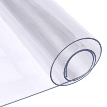 Clear PVC Table Protector 1.5MM Waterproof Vinyl Cover for Dining Table and Desk, Scratch‑Resistant 20x20