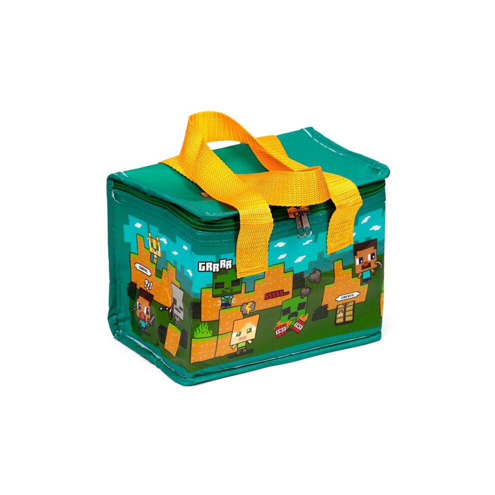 Minecraft Rpet Cool Bag Lunch Bag Chibi Steve & Alex Multicoloured