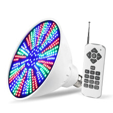 12V 40W RGB Color Changing LED Pool Light Bulb with Remote, E26 Inground Swimming Pool Replacement