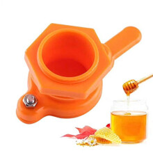 Honey Gate Valve for Buckets and Extractors, Leakproof Nylon Beekeeping Bottling Valve (Orange)