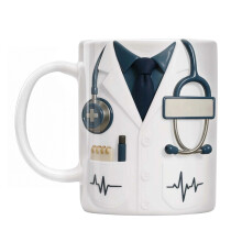 Koffiemok voor gezondheidszorgpersoneel-Diepblauw 15oz