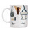 Ceramic Coffee Cup with Hospital Design-apricot 11oz 1