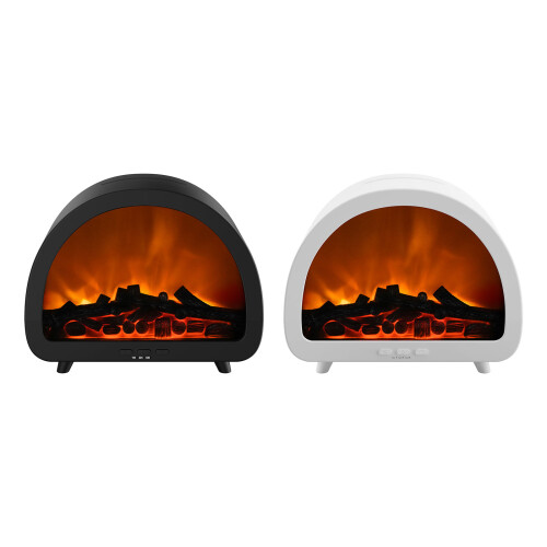 Fireplaces Flame Humidifier With Soothing Mists Desktop-White 1