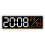 Digital Wall Clock Large Display,Alarm-white shellOrange l 1