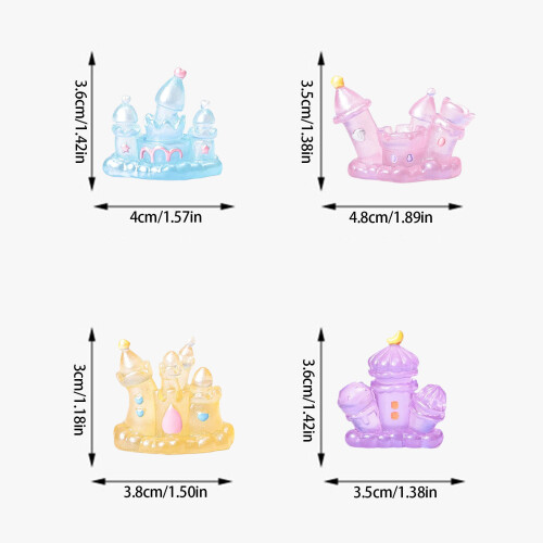 Luminescent Princess Castles Figurines Lighted Dreamy Castles 2