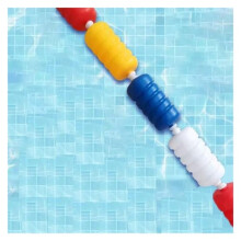 Pool Safety Rope 38ft Adjustable Divider with Floats and Stainless Steel Hooks for Swimming Pool