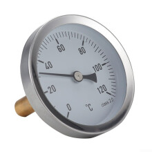 Stainless Steel Grill Thermometer 120C Analog BBQ Gauge for Gas Grill Lid, Easy Direct Mount